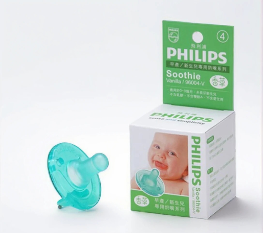 Philips 飛利浦 美國香草奶嘴（3號）天然原味／盒裝(醫療級矽膠x一體成型超安心)